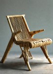 generate a picture of a sustainable bamboo chair